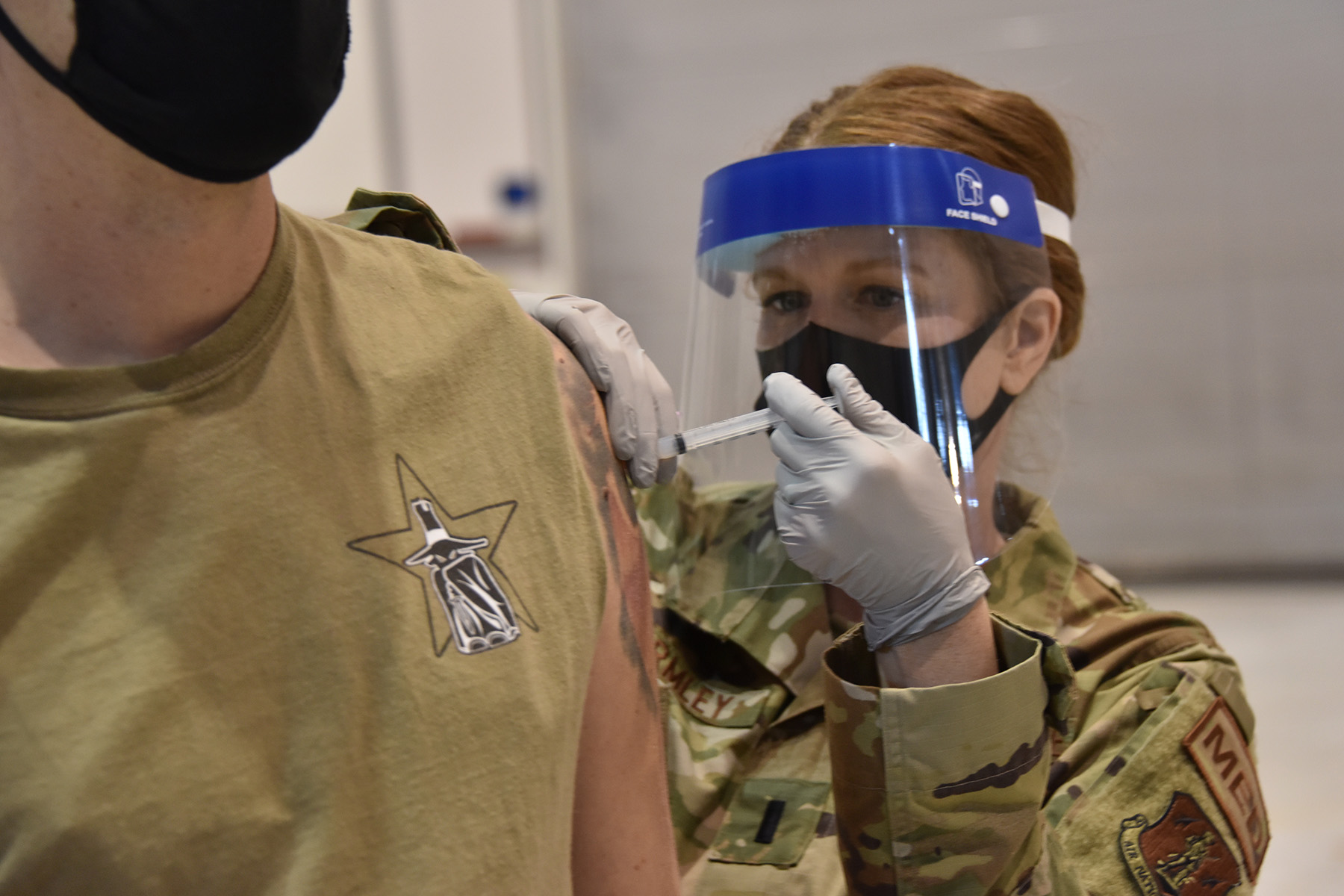 184th Medical Group administers COVID-19 vaccinations to wing