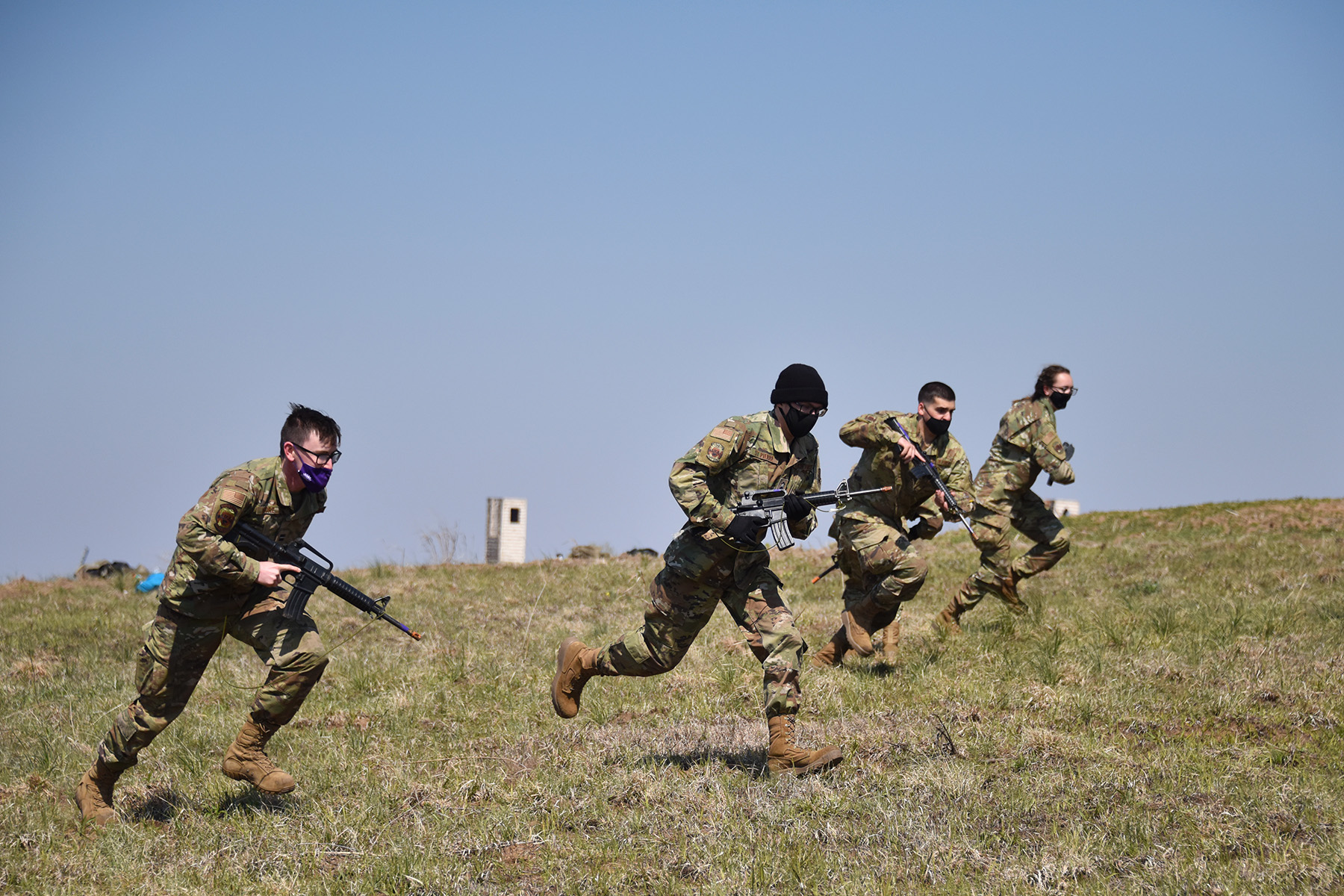 Kansas State University AFROTC Cadets field training at Smoky Hill ANG Range